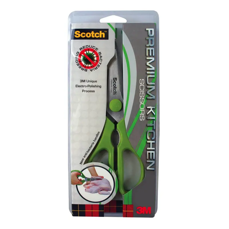 3M Scotch Antibacterial Kitchen Scissors – Hygienic Stainless Steel Design 1