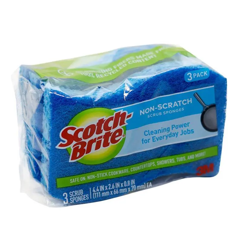 3M Scotch-Brite All-Purpose Soft Scour Sponges – 3-Pack 1
