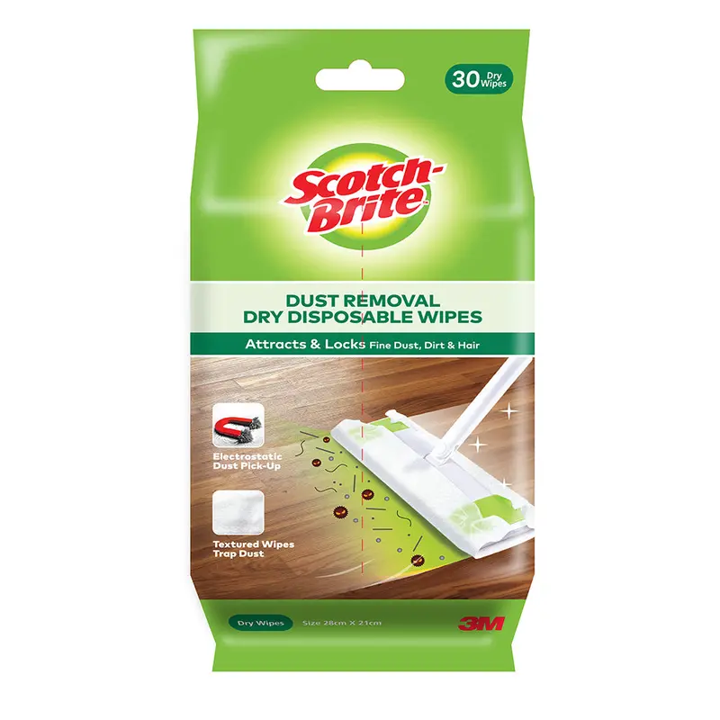 3M Scotch-Brite Dry Sweep Wipes – 30-Sheet Refill Pack 1