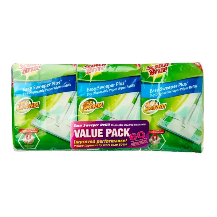 3M Scotch-Brite Easy Sweeper Dry Refill Roll – 3" X 20" 1