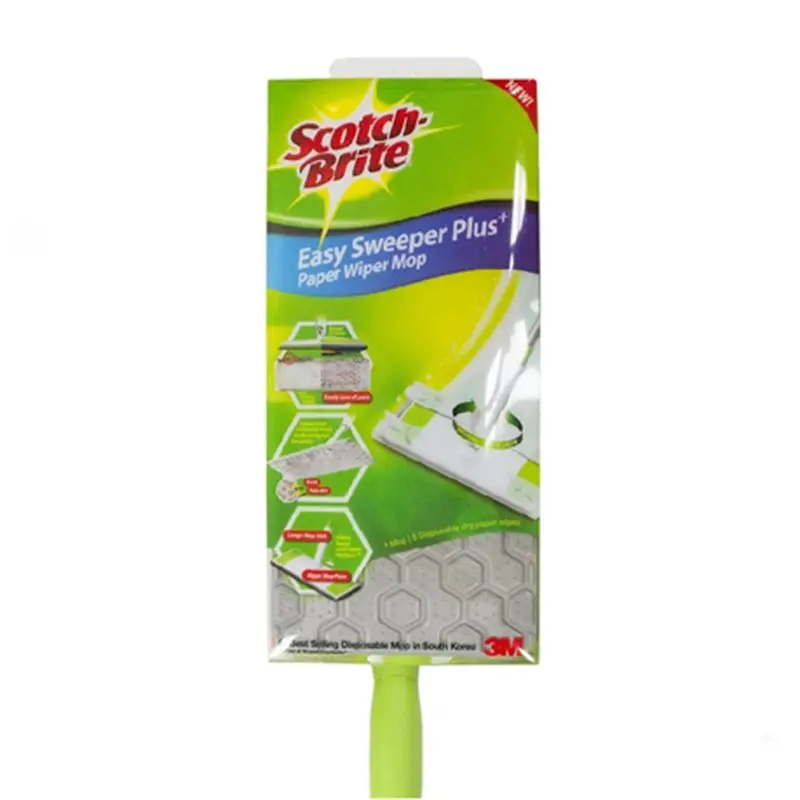 3M Scotch-Brite Easy Sweeper Plus Starter Kit With Paper Wipers 1