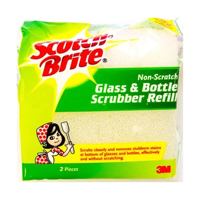 3M Scotch-Brite Glass & Bottle Scrubber Refills – 2-Pack 1