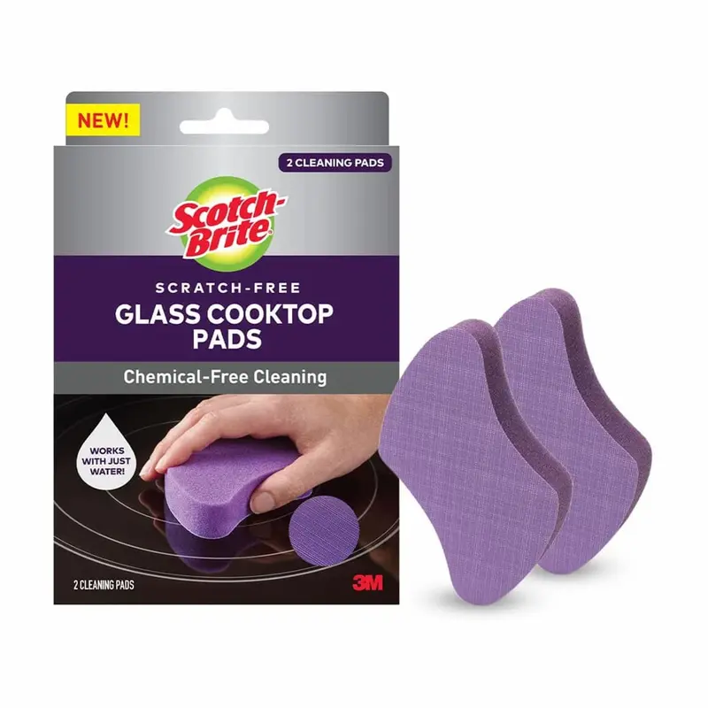 3M Scotch-Brite Glass Cooktop Cleaning Pads – Pack Of 2 1