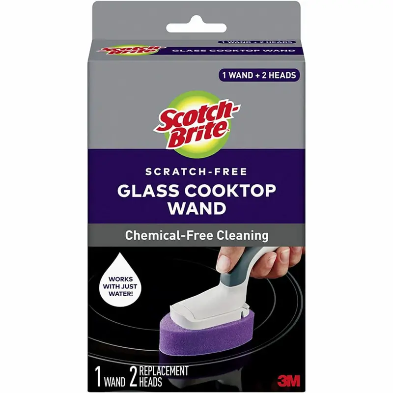 3M Scotch-Brite Glass Cooktop Wand Kit – Includes 1 Wand + 2 Refills 1