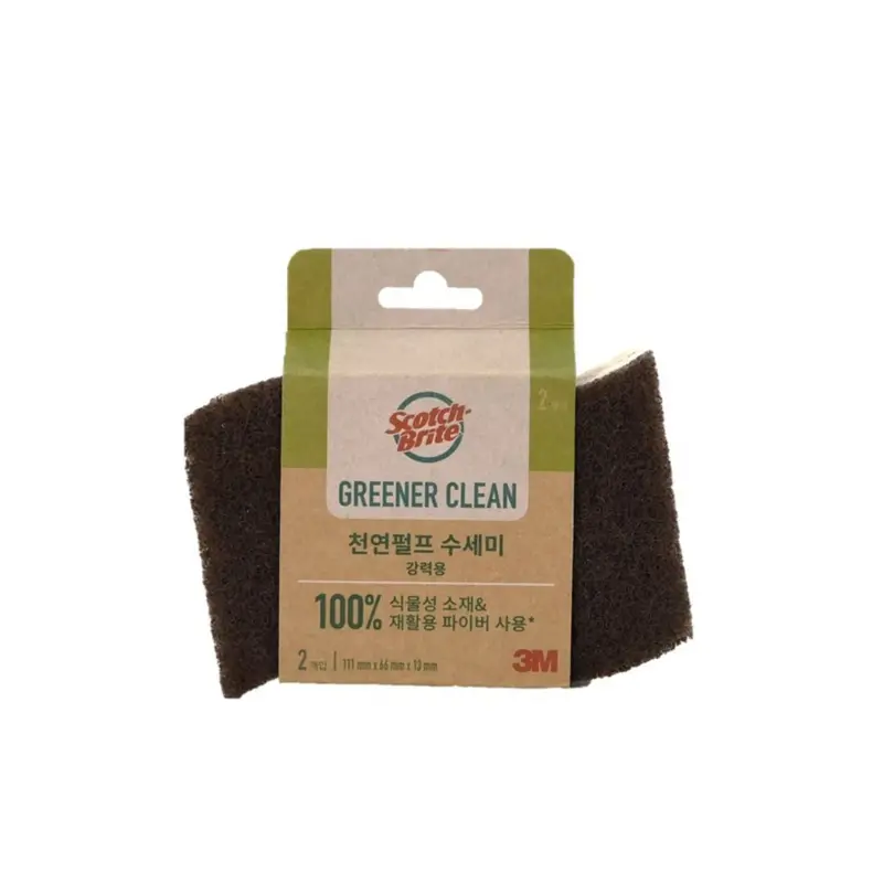 3M Scotch-Brite Greener Heavy-Duty Cellulose Sponge – 2-Pack, Tough On Grime 1
