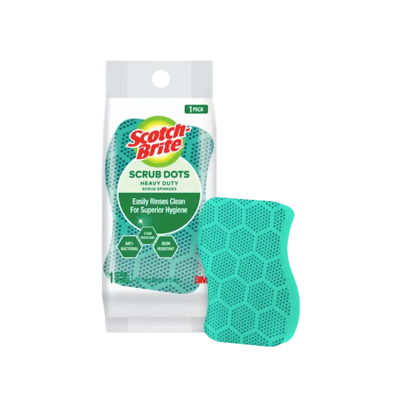 3M Scotch-Brite Heavy-Duty Green Scrub Dots – 1-Pack 1