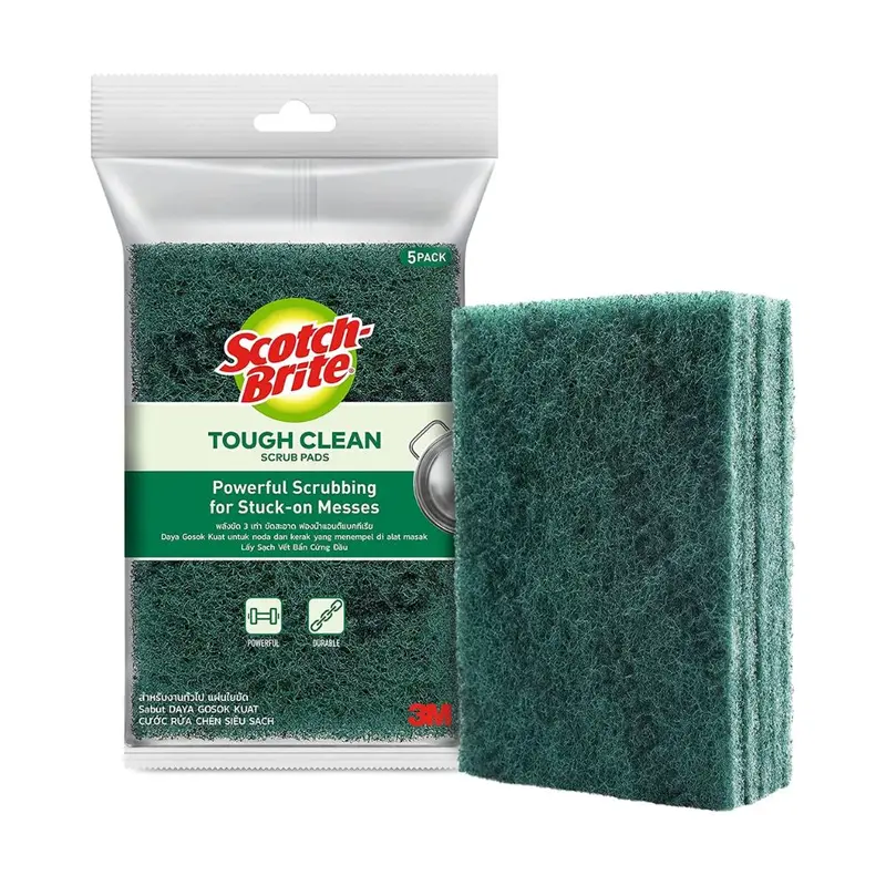 3M Scotch-Brite Heavy-Duty Scouring Pads – 5-Pack 1
