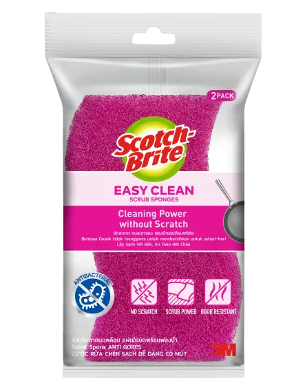 3M Scotch-Brite Non-Scratch Foam Scrubbers – 2-Piece Set 1