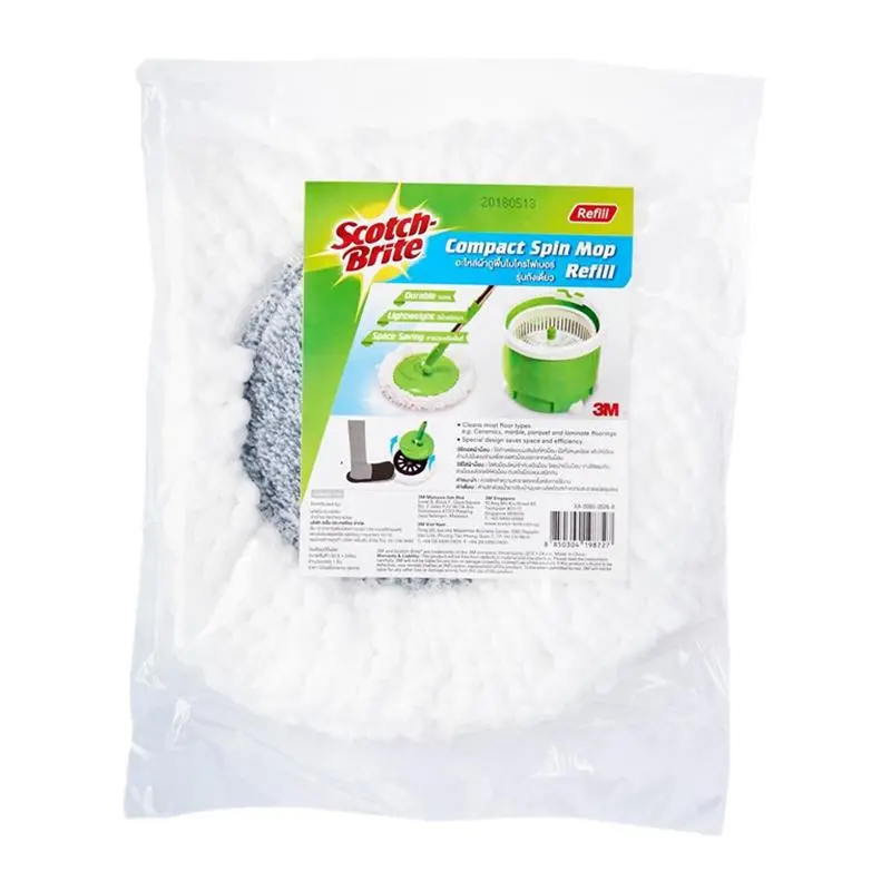 3M Scotch-Brite Single-Spin Mop Refill Pad 1