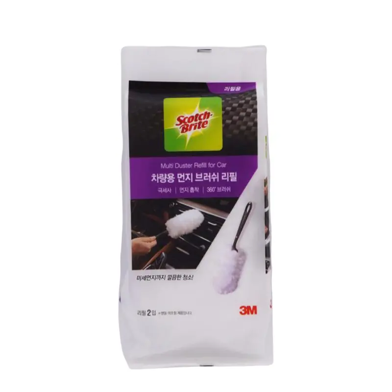 3M Scotch-Brite Slim Microfiber Hand Duster Refills – Black, 2-Pack 1