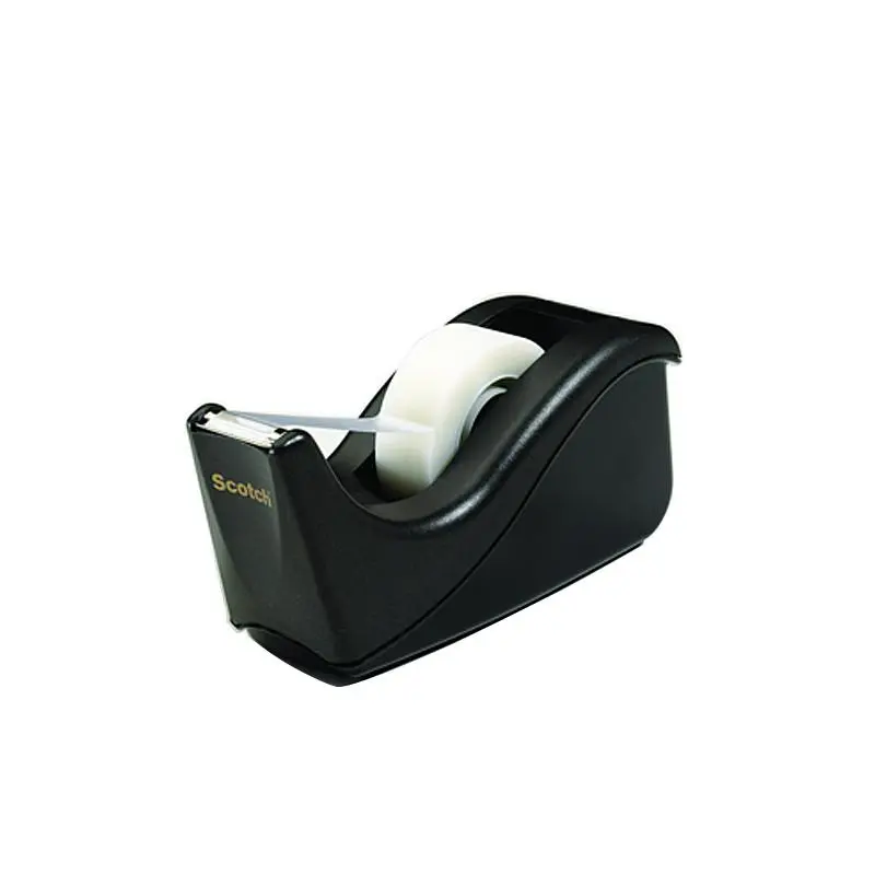 3M Scotch Desktop Tape Dispenser – Sleek Black Manual Dispenser 1