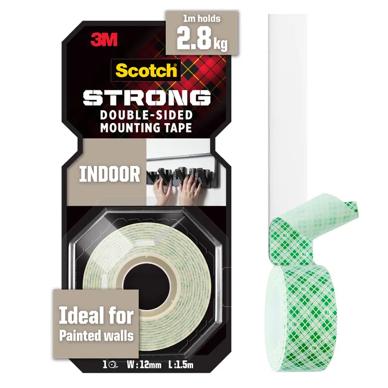 3M Scotch Indoor Double-Sided Mounting Tape – 12Mm × 1.5M Or 4M Roll 1