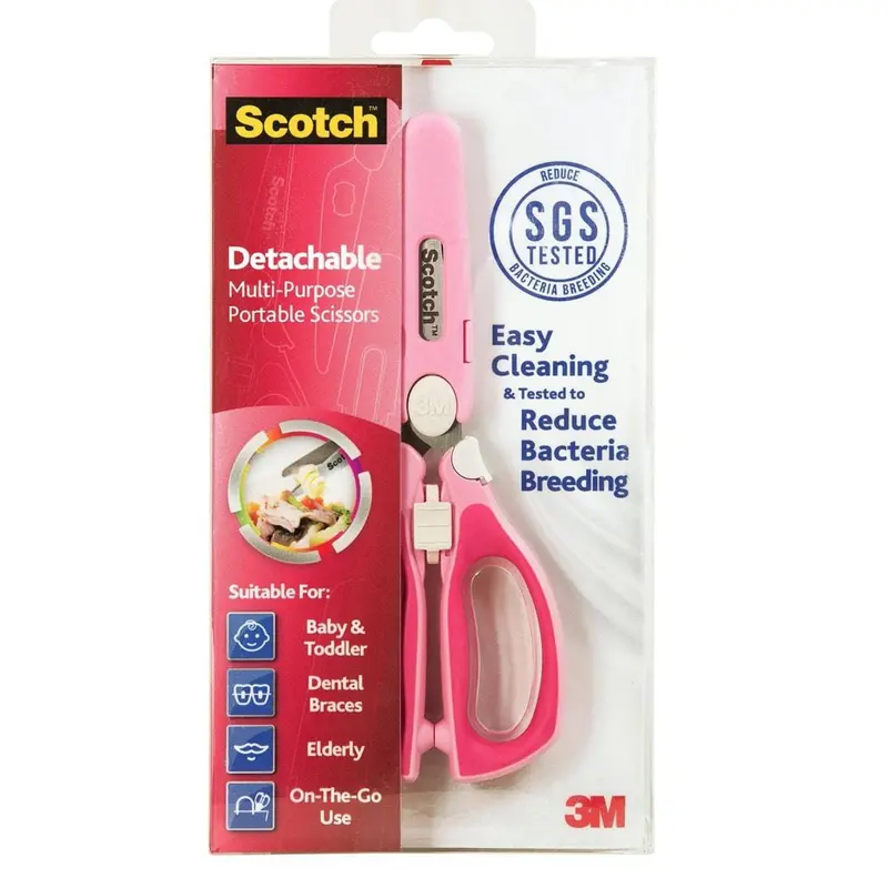 3M Scotch Portable Detachable Scissors – Soft-Pink Design 1