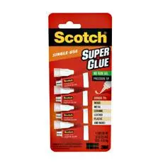 3M Scotch Single-Use Super Glue Gel Tubes – 4 × 0.017 Oz Portable Units 1