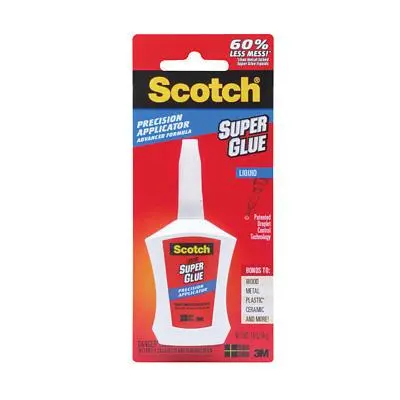 3M Scotch Super Glue Liquid – Fine-Tip Dispenser, 4 G Bottle 1