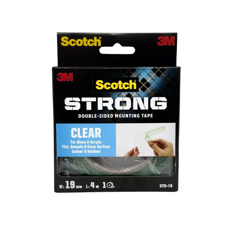 3M Scotch Super Heavy-Duty Clear Tape – 19 Mm × 4 M, Ideal For Glass & Acrylic 1
