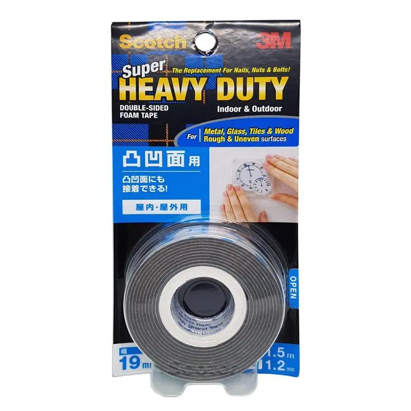 3M Super Heavy-Duty All-Surface Tape – Grey, 19 Mm × 1.5 M – For Rough & Irregular Materials 1