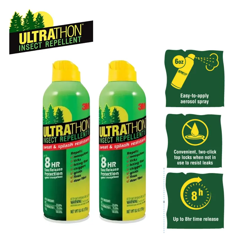 3M Ultrathon 610-6 Insect Repellent Aerosol – 6 Oz × 2 Pack 1