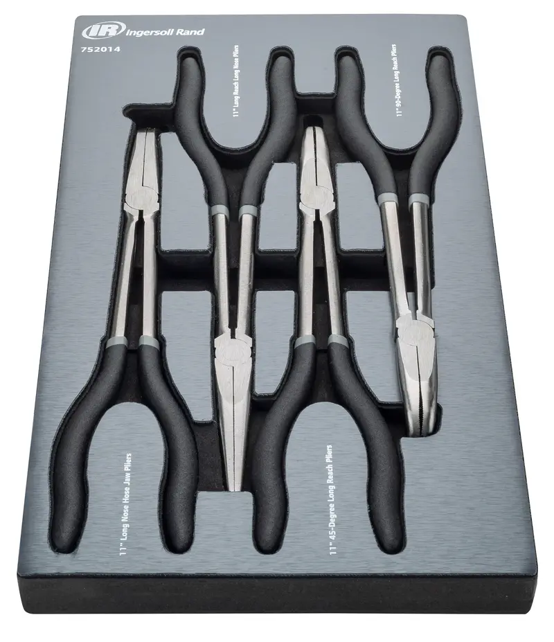 4-Piece Master Long-Reach Pliers Set – Extended Jaw Precision Tools 1