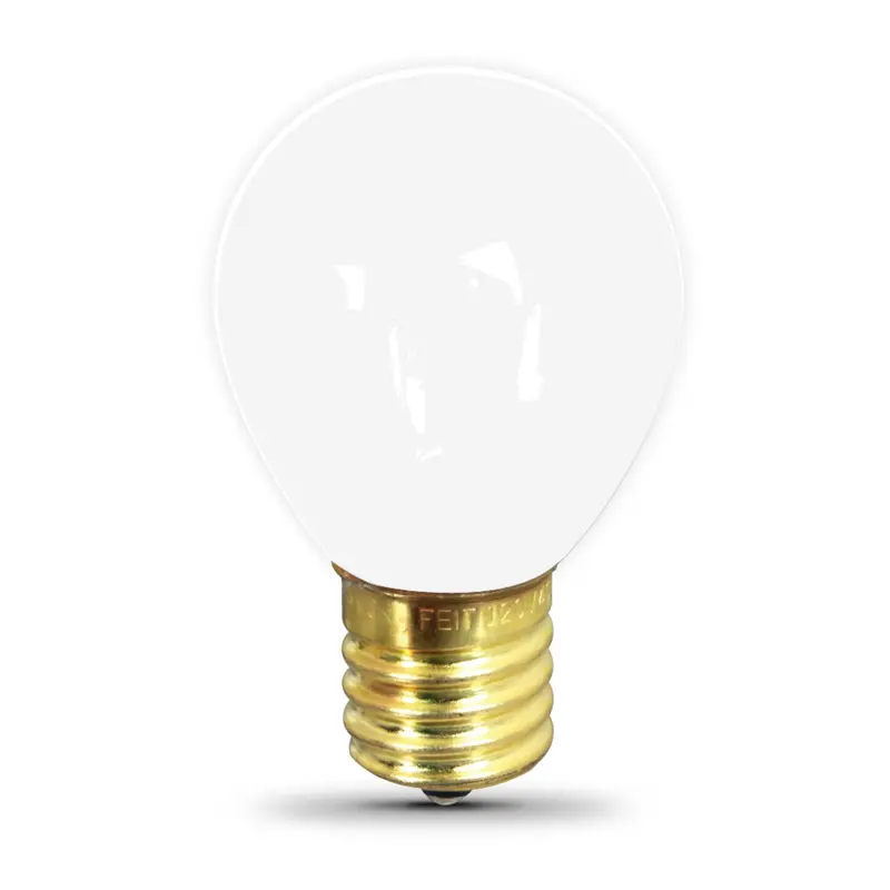 40W Soft White (2700K) S11 Globe Bulb – E17 Base, High-Intensity Incandescent, 2-Pack 1
