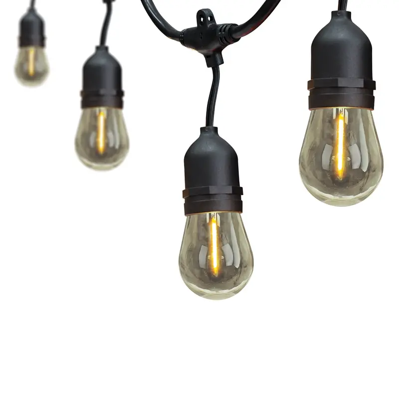48-Foot Vintage-Style Filament Led String Lights – Indoor/Outdoor Use 1