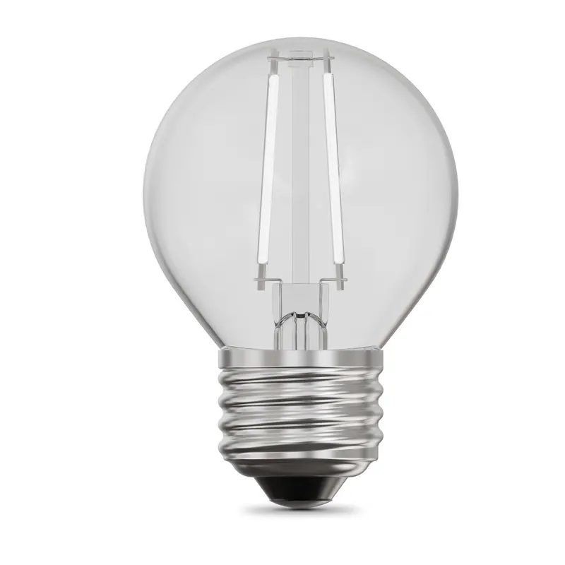 5.5W G16½ Globe Led Filament Bulb, 2700K Soft White, E26 Base – 2-Pack 1