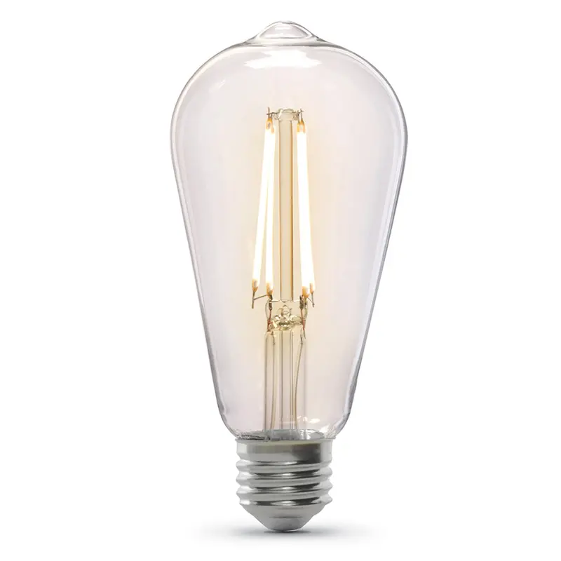 5.5W Vintage-Style Edison Led – St19 Shape, E26 Base, Warm White, 2-Pack 1