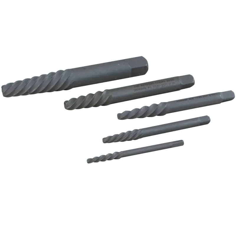 5-Piece Spiral Flute Screw Extractor Kit 1