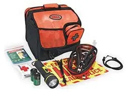 55-Piece Emergency Roadside Assistance Kit – Includes Jumper Cables, First Aid, Flashlight & More 1