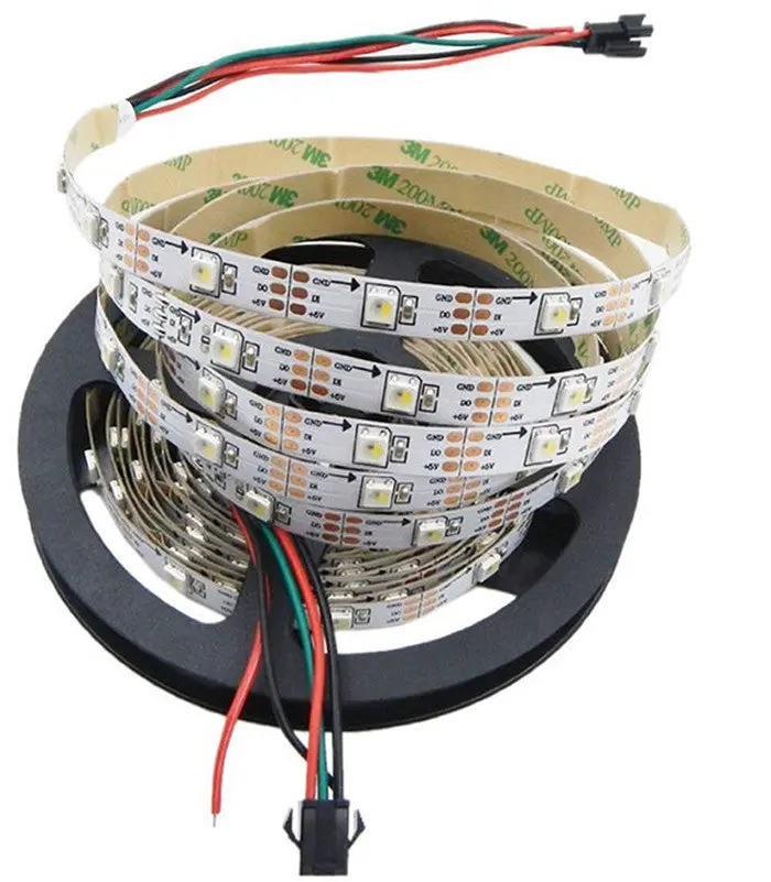 5V Sk6812 Rgbw Pixel Led Strip – 60 Leds/M, Magic Color Effects, Ul Certified, Ip20 1
