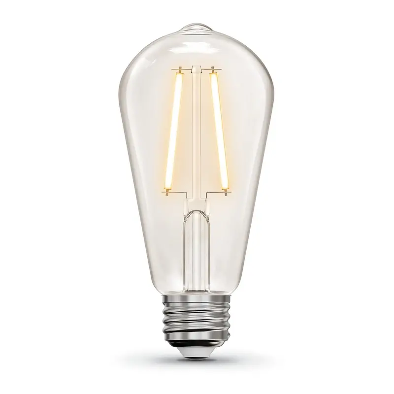 5W St19 Vintage Edison Led Bulbs – Soft White 2700K, Clear Glass, E26 Base, 4-Pack 1