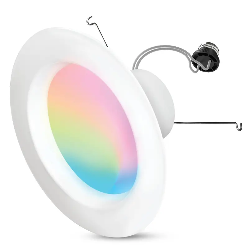 6-Inch Color-Changing Smart Downlight – Wi-Fi, Alexa & Google Compatible, 75W Equivalent 1