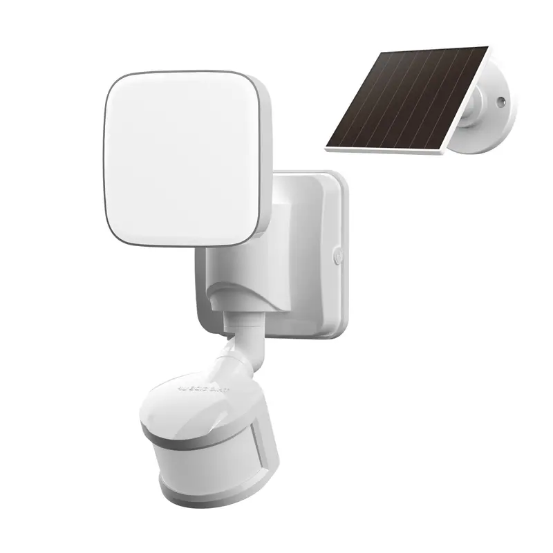 6-Inch Solar-Powered Single-Head Floodlight – 5000K Daylight White With Motion Activation 1