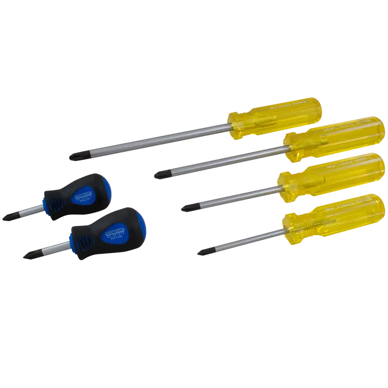 6-Piece Phillips® Screwdriver Set With Comfort-Grip Handles 1