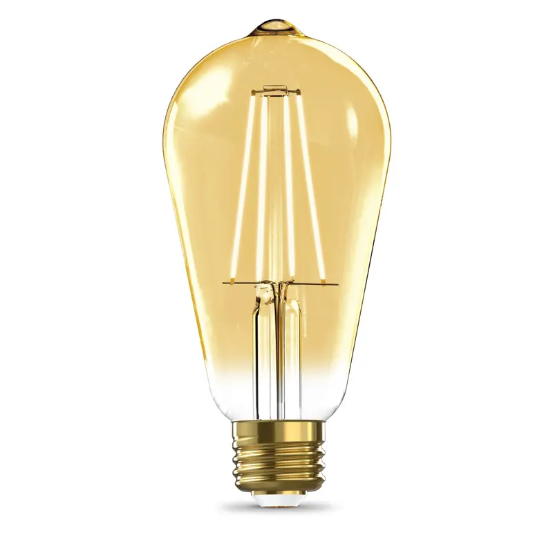 60W Equivalent Soft White St19 Smart Led Bulb Compatible With Alexa, Google Assistant, And Siri 1