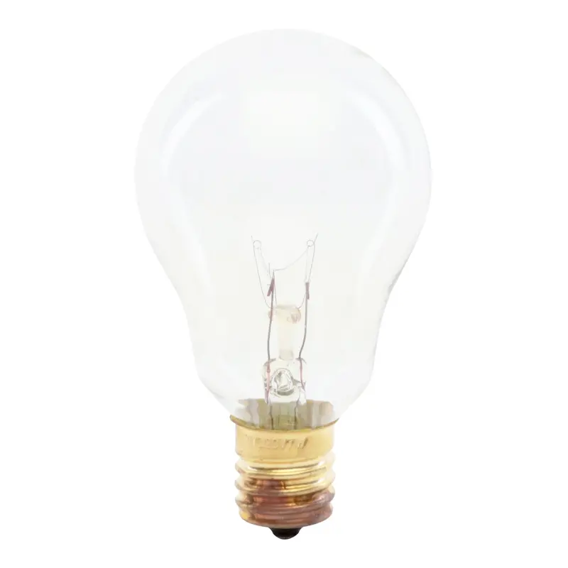 7W Soft White A15 Incandescent String Light Bulb – Dimmable, Clear Glass, 2-Pack 1