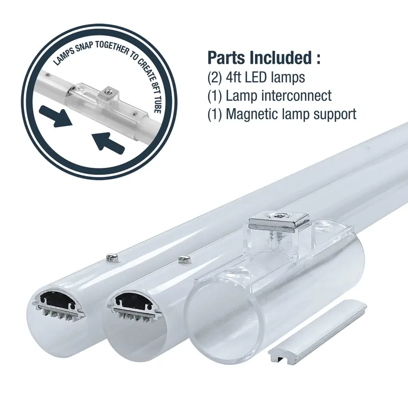 8-Foot T8 Led Linear Tube – 43W Cool White 4000K, Ballast-Bypass (Type B), Fa8 Base (Replaces 59W) 1