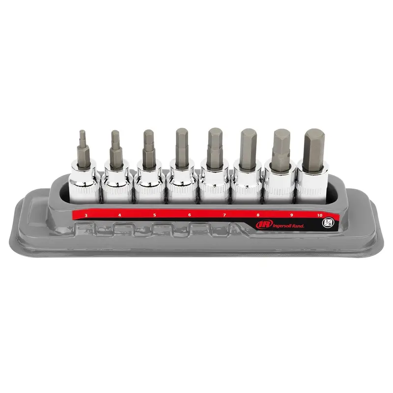 8-Piece 3/8" Drive Hex Bit Socket Set – Metric Sizes 1