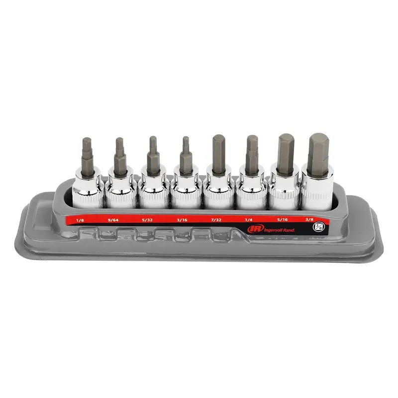 8-Piece 3/8" Drive Hex Bit Socket Set – Sae Sizes 1