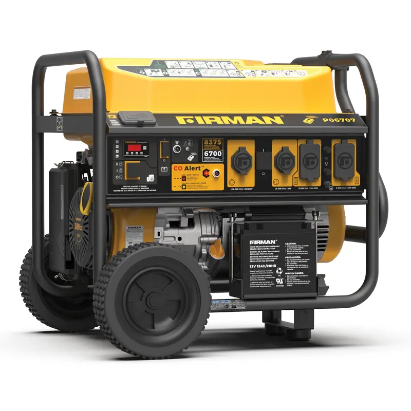 8375W Gas Portable Generator With Remote Start — 120/240V Output 1