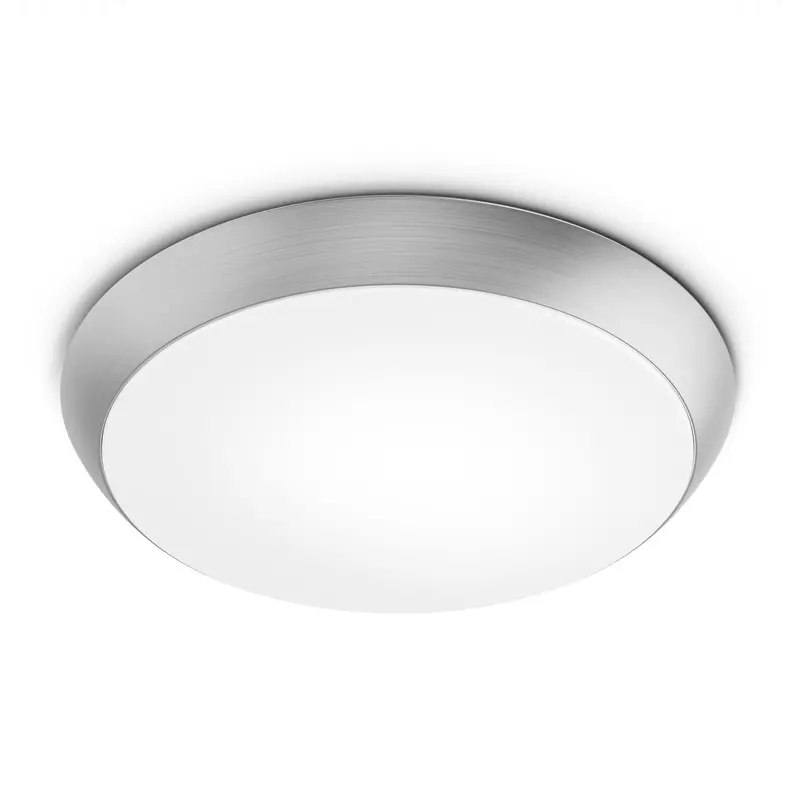 9-Inch Brushed Nickel Dimmable Adjustable White Flush Mount Ceiling Light 1