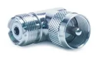 90-Degree L-Shaped Pl-259 To So-239 Coax Adapter 1