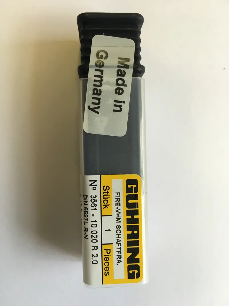 9035610100200 Carbide End Mill – 10Mm X 10Mm X 19Mm X 72Mm, 2-Flute Radius Tip, Tialn-Coated 1