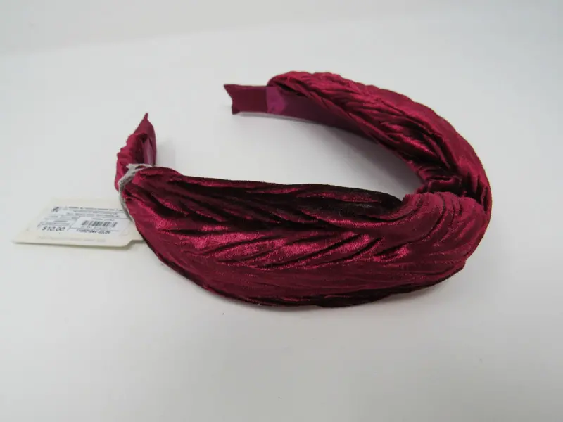 A New Day Satin Headband – Burgundy, One Size 1