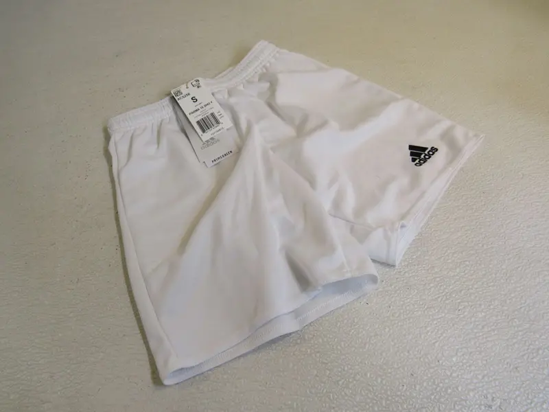 Adidas Aeroready Soccer Shorts – Youth White, Sizes 8–10 (S), New 1