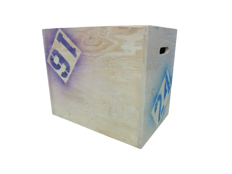 Adjustable 3-In-1 Plyometric Box – 24" × 20" × 16", ¾" Birch Plywood, Garage Fitness Equipment 1
