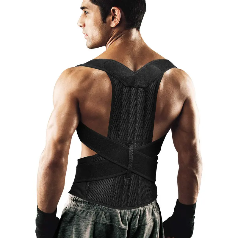 Adjustable Posture Corrector Brace – Lumbar & Shoulder Support For Back Pain Relief (Large) 1