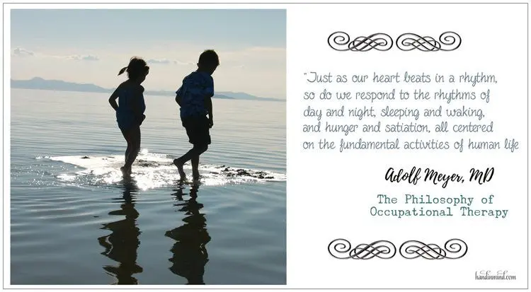 Adolph Meyer Quote Poster Card: 'Just As Our Heart Beats In A Rhythm...' 1