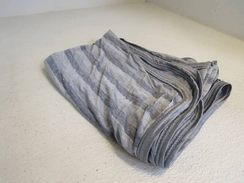 Ailemei Gray Striped Cooling Throw Blanket (70" X 50") – New 1