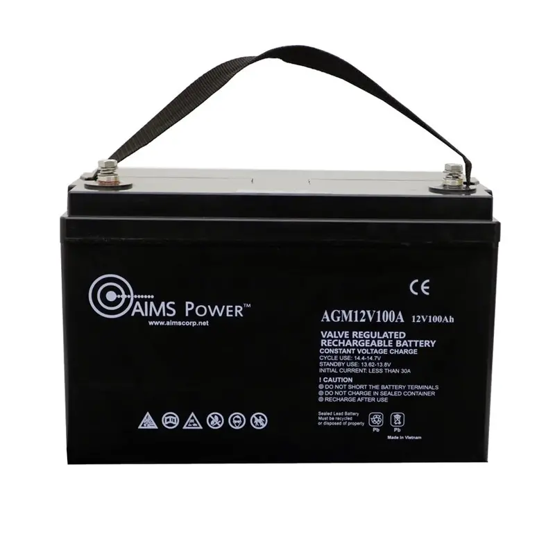 Aims Power 12V 100Ah Agm Deep Cycle Battery – Rugged, Maintenance-Free Energy Storage 1